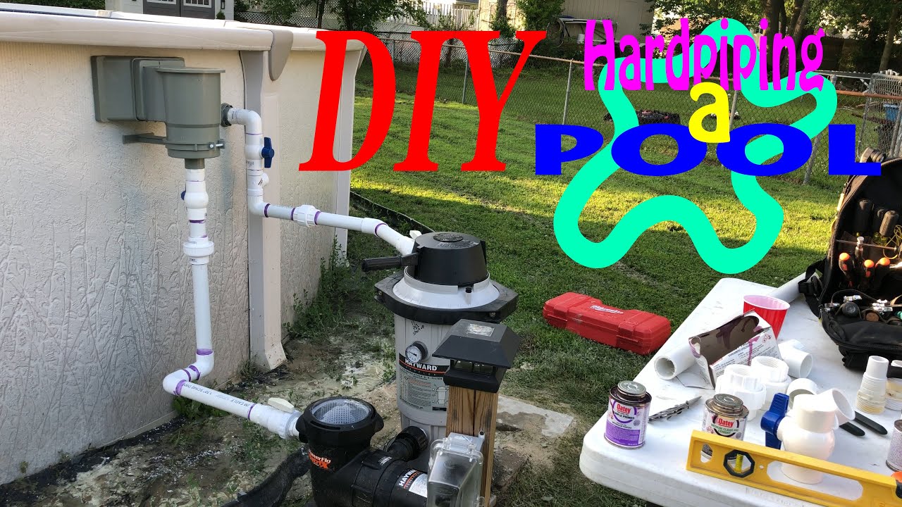 DIY above ground pool hard piping