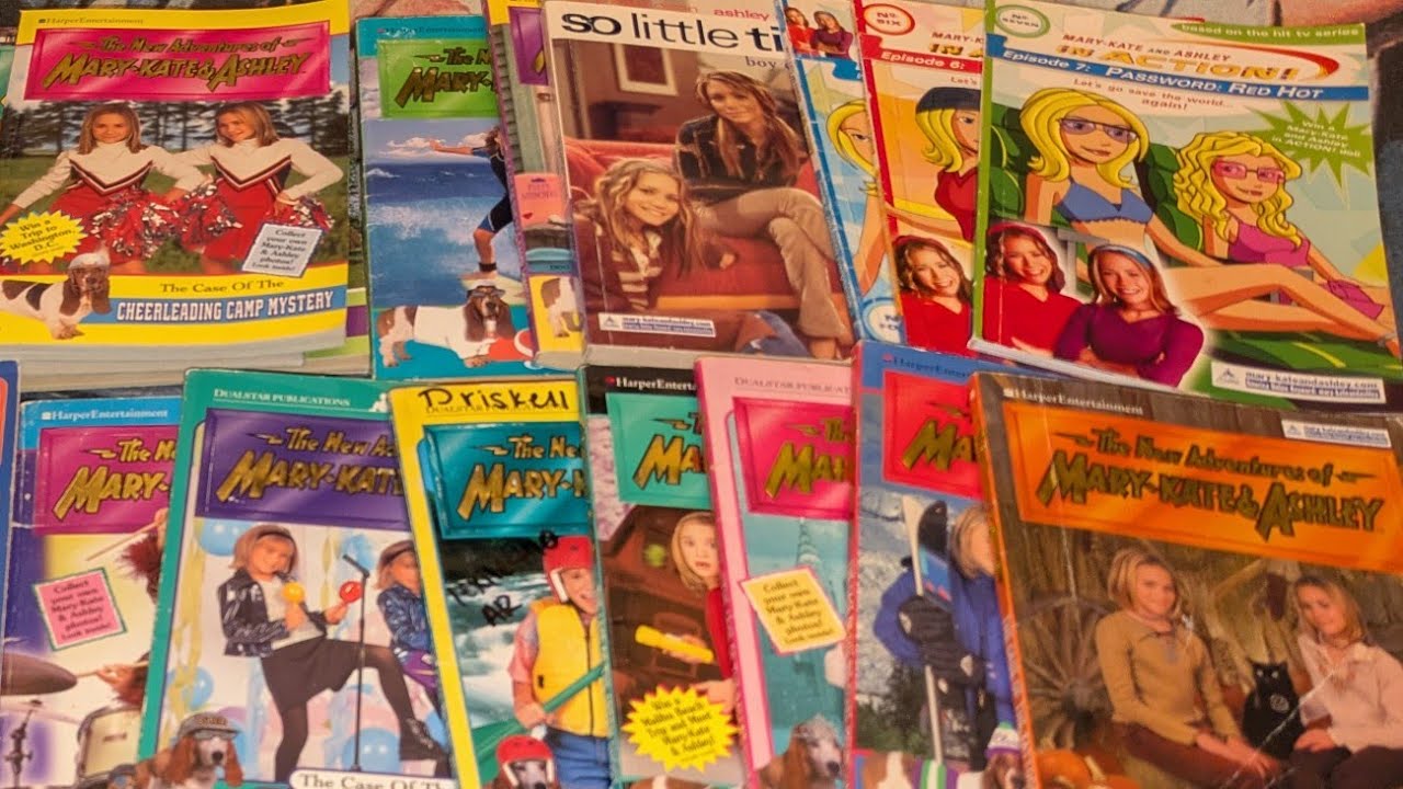 Mary-Kate & Ashley Olsen Book Collection Haul + Alfred Hitchcock Mystery Magazines 