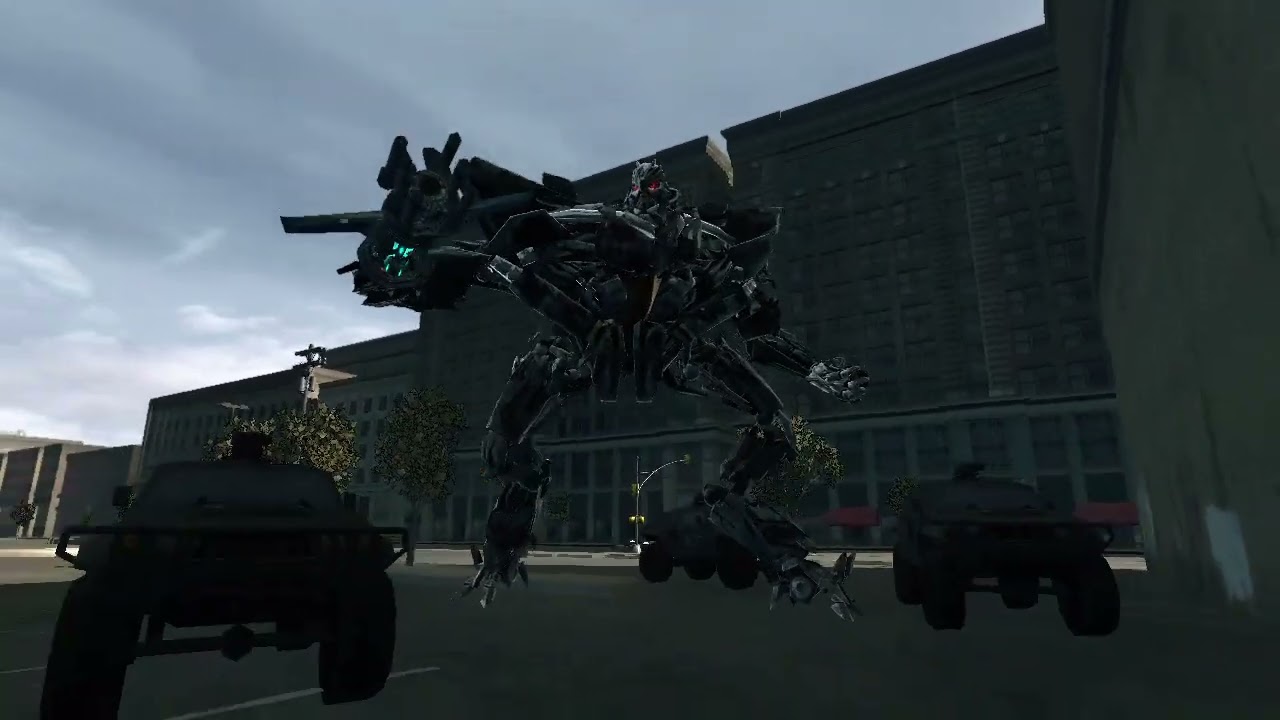 Optimus and Jetfire vs Megatron and Starscream on the Highway || ROTF Modding