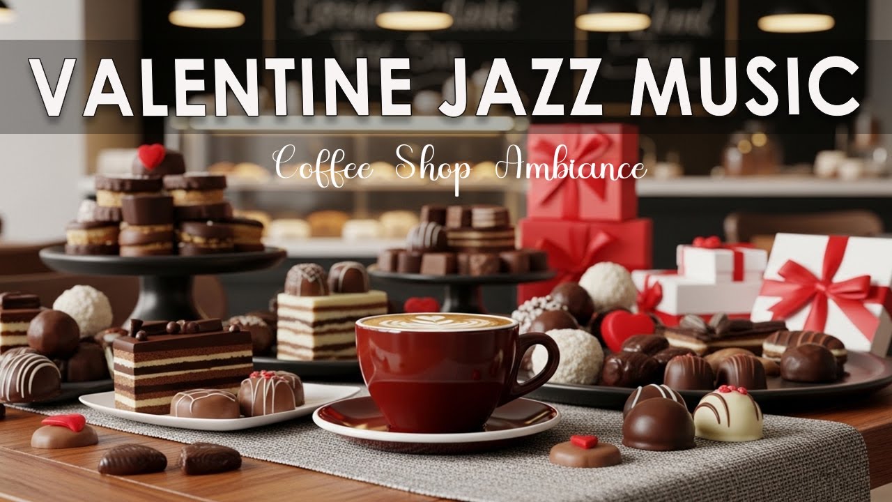Valentine Jazz Music 💖 Coffee Shop Ambiance & Cozy Café Music for Start the Day