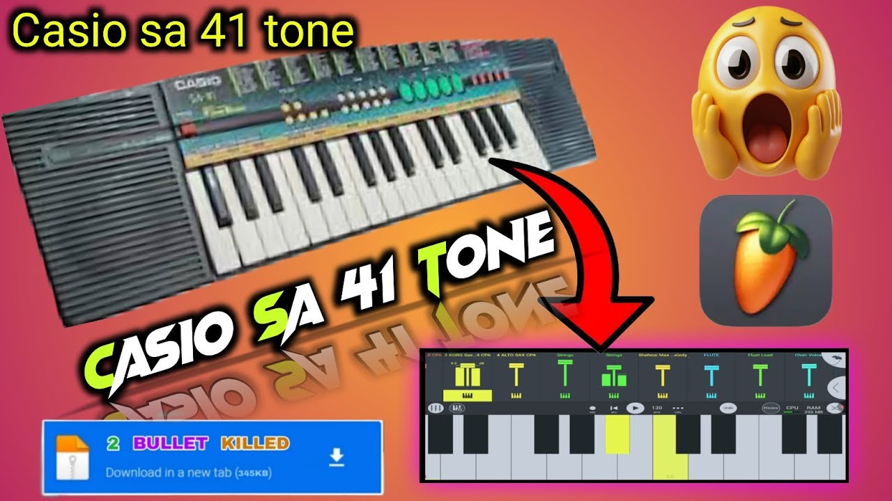 Casio sa 41 Tone backup | FL Studio Mobile Tones | #flstudio #flstudiomobile #piano #octapad #music