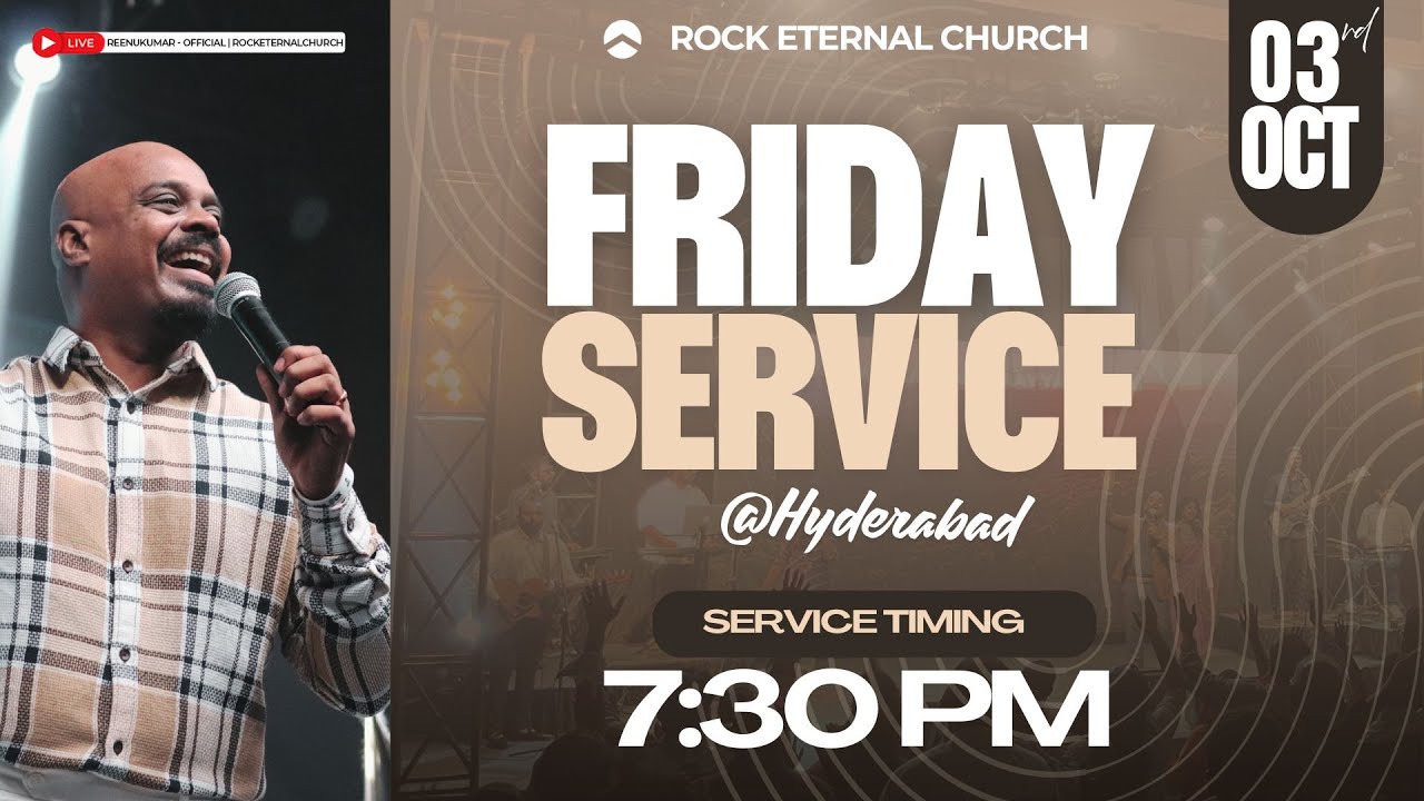 🔴LIVE | REC Hyderabad | Friday Service | Oct 3rd 2025 | 07:30 PM | Ps.REENUKUMAR