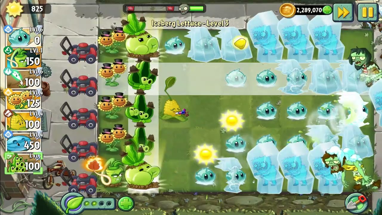 Plants vs. Zombies 2 (Android) | New Plant Nursery | Iceberg Lettuce