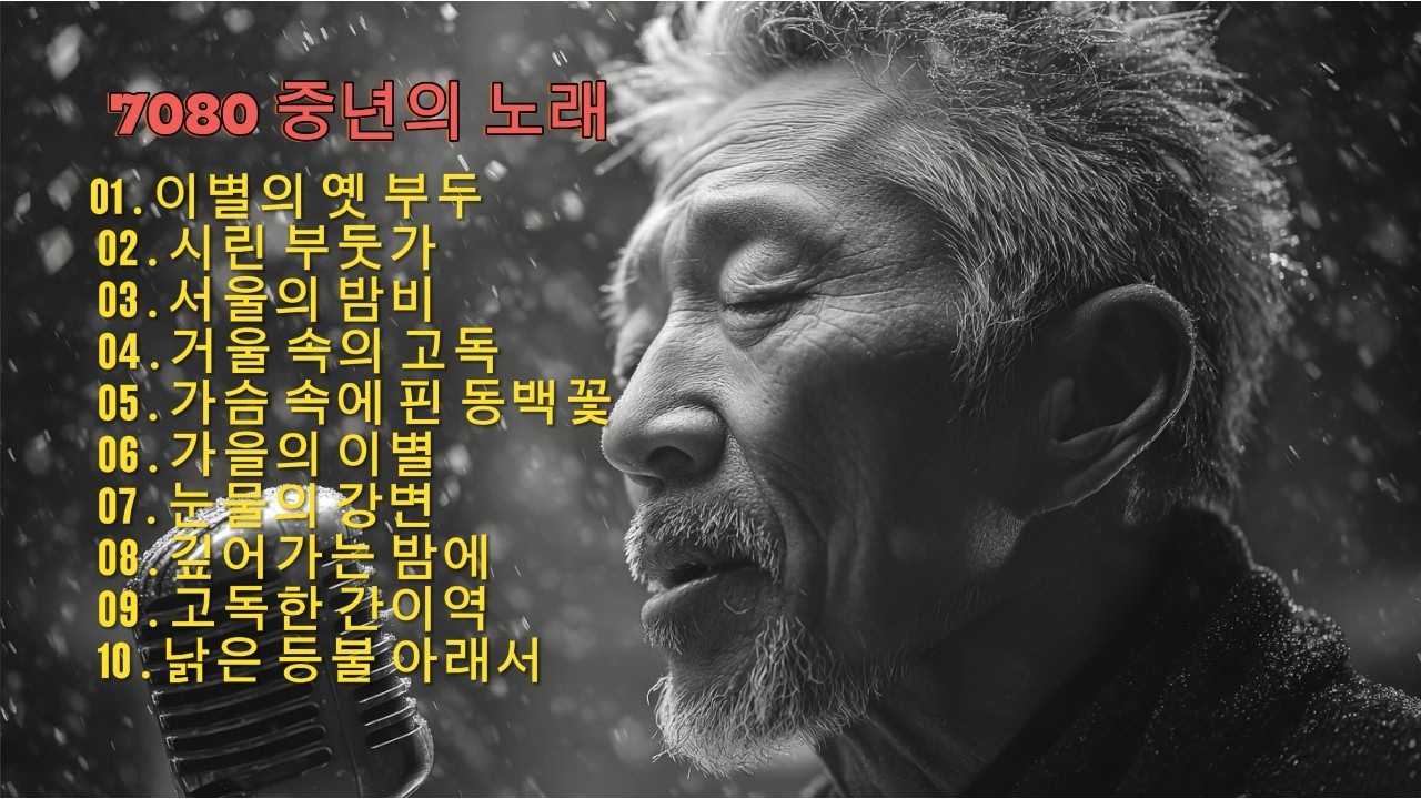 🎵가슴 적시는 위로😔 친구야 대답 없는 너의 무덤 앞에서 소주 한 잔 붓는다 | 중년감성 발라드 노래 모음 |