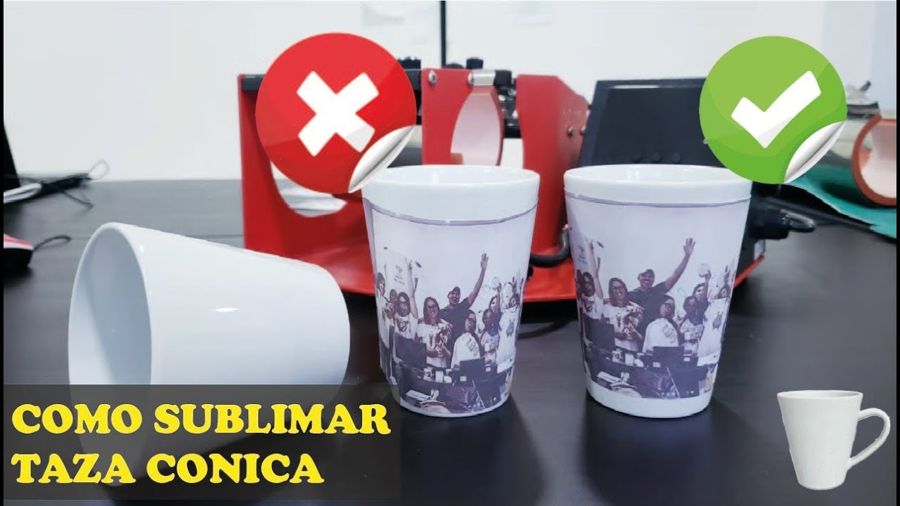 Como Sublimar una TAZA CÓNICA de la manera correcta - Tutorial en español