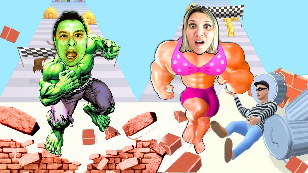 A SUPER e INCRÍVEL CORRIDA DOS MÚSCULOS no Muscle Rush