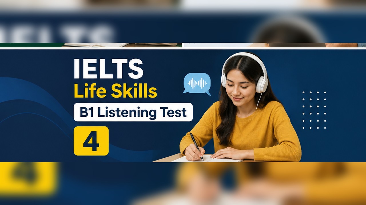 Тест на аудирование IELTS Life Skills B1 4