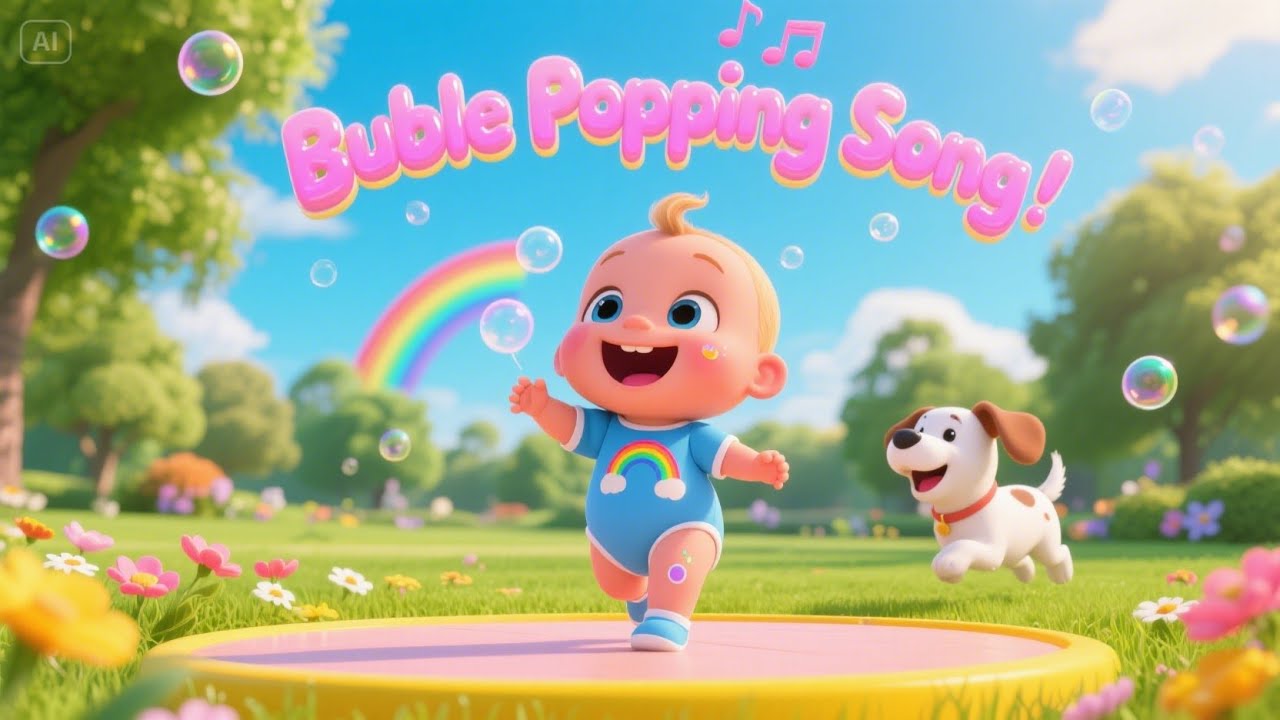 The Bubble Popping Song 🫧🎈🎶 | Pop, Laugh & Sing with Bubbly Fun for Kids!