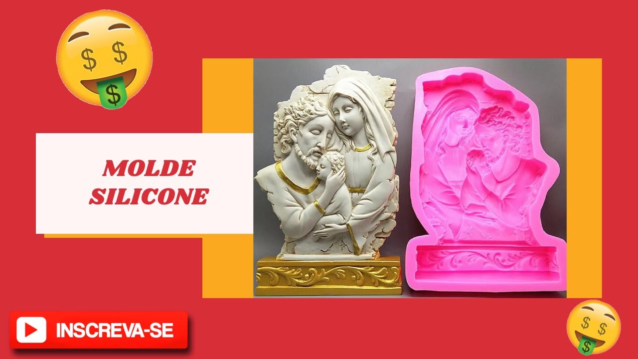 Molde silicone para fazer peça de gesso