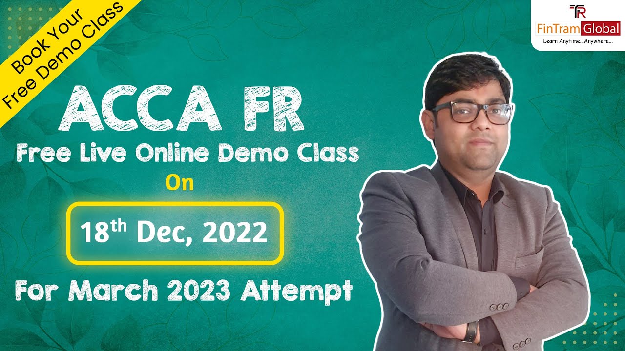 ACCA FR Live Online Demo Class | ACCA Online Course  | ACCA F7 Mock Exam  | ACCA F7 Online Class