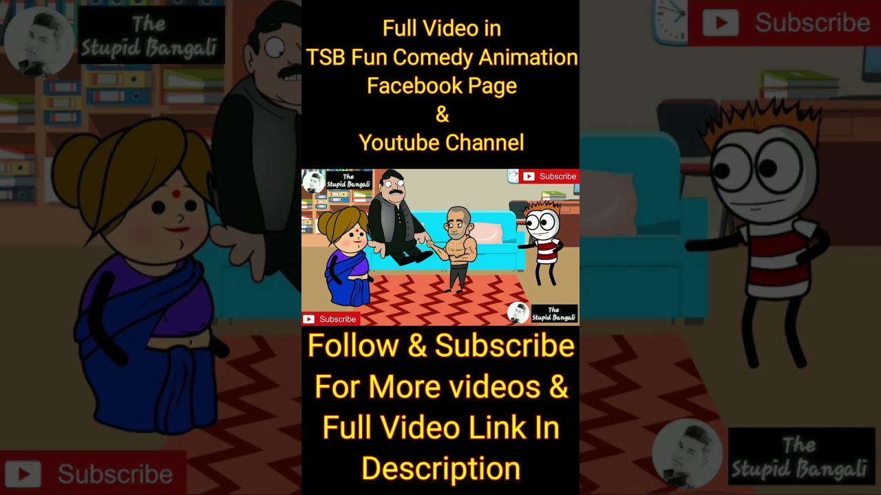 Baba Cheler Golpo Part 02 6th Video - Tiktoker Wife - TSB Fun Comedy Animation