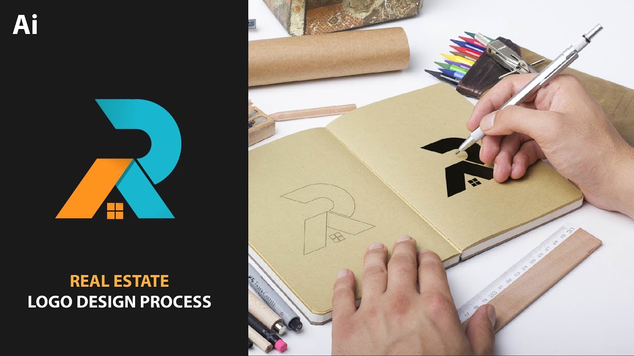 Как создать логотип для агентства недвижимости | Уроки по Adobe Illustrator