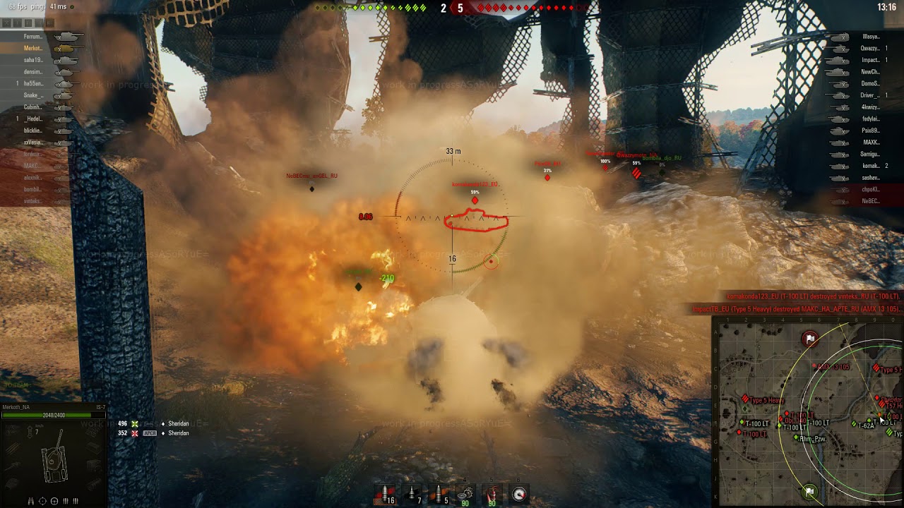 World of Tanks HD Maps Sandbox Gameplay  - Redshire