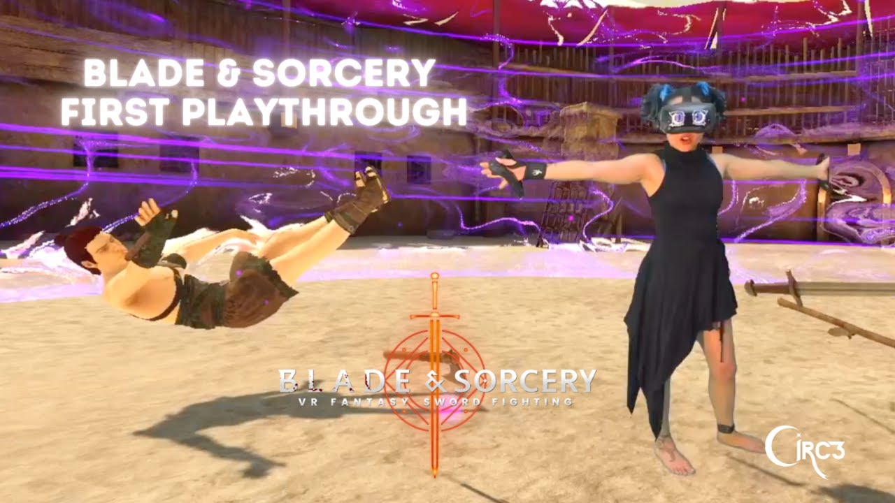 FIRST PLAYTHROUGH of BLADE & SORCERY // VR FANTASY SWORD & MAGIC COMBAT #VR #MixedReality