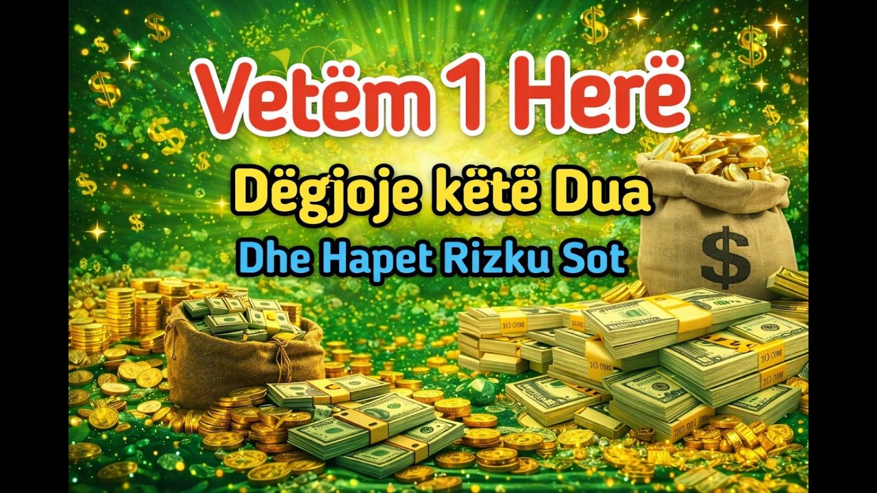👉 DËGJO TANI! Dua që Hap Rizkun dhe Sjell Bollëk të Madh Sot!
