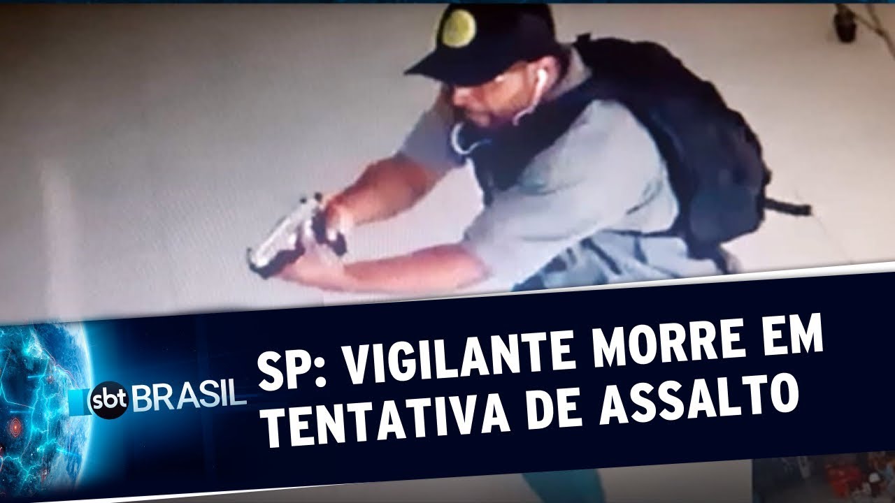 Vigilante morre durante tentativa de assalto a carro-forte na Grande SP | SBT Brasil (06/03/20)