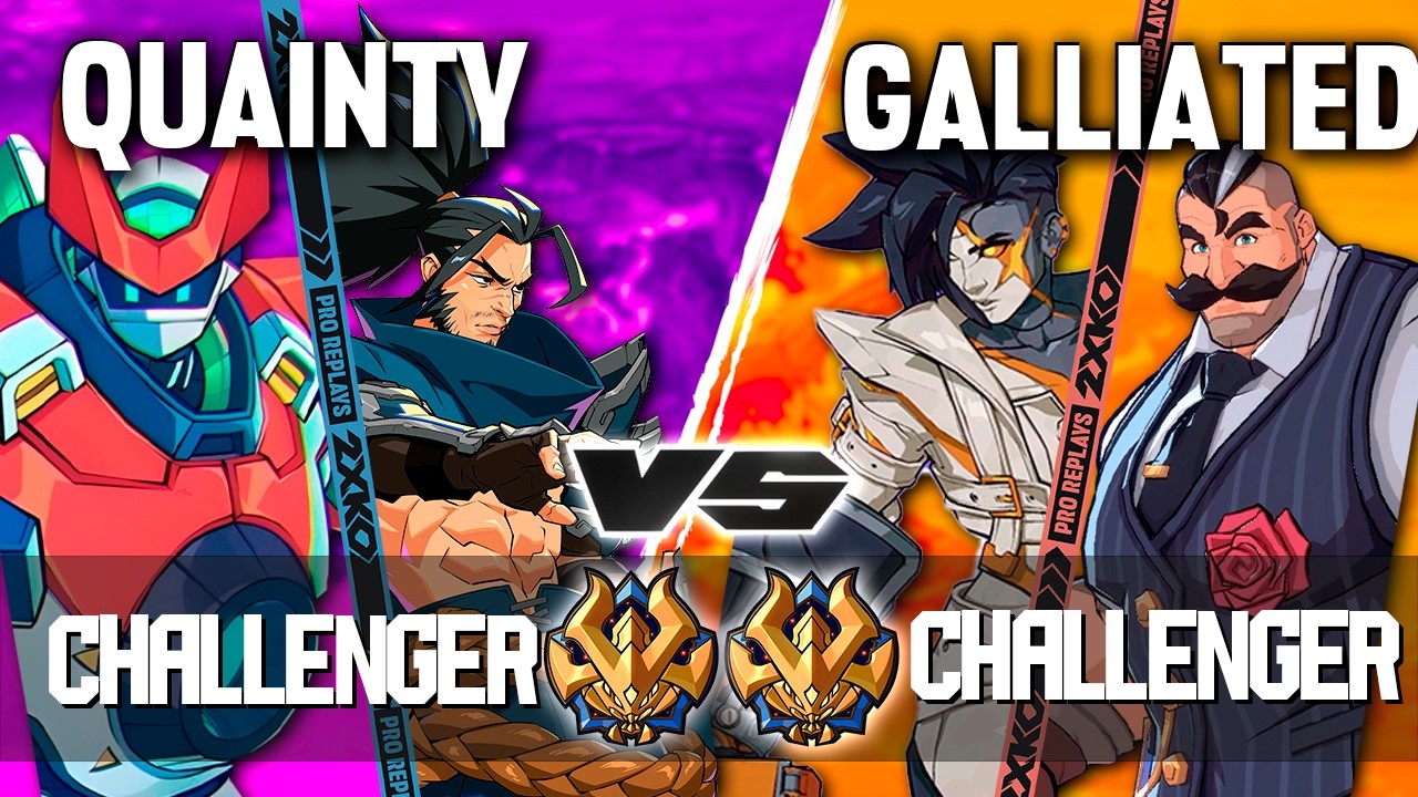 2XKO ▰ QUAINTY (Yasuo-Blitzcrank) vs GALLIATED (Vi-Braum) ▰ 2XKO Pro level replays