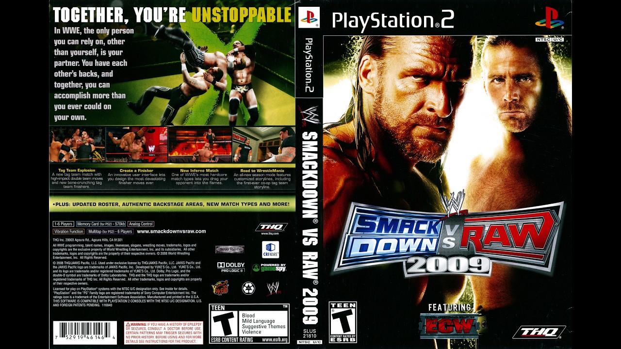 SMACKDOWN VS RAW 2009 ROAD TO WRESTLEMANIA 🎮