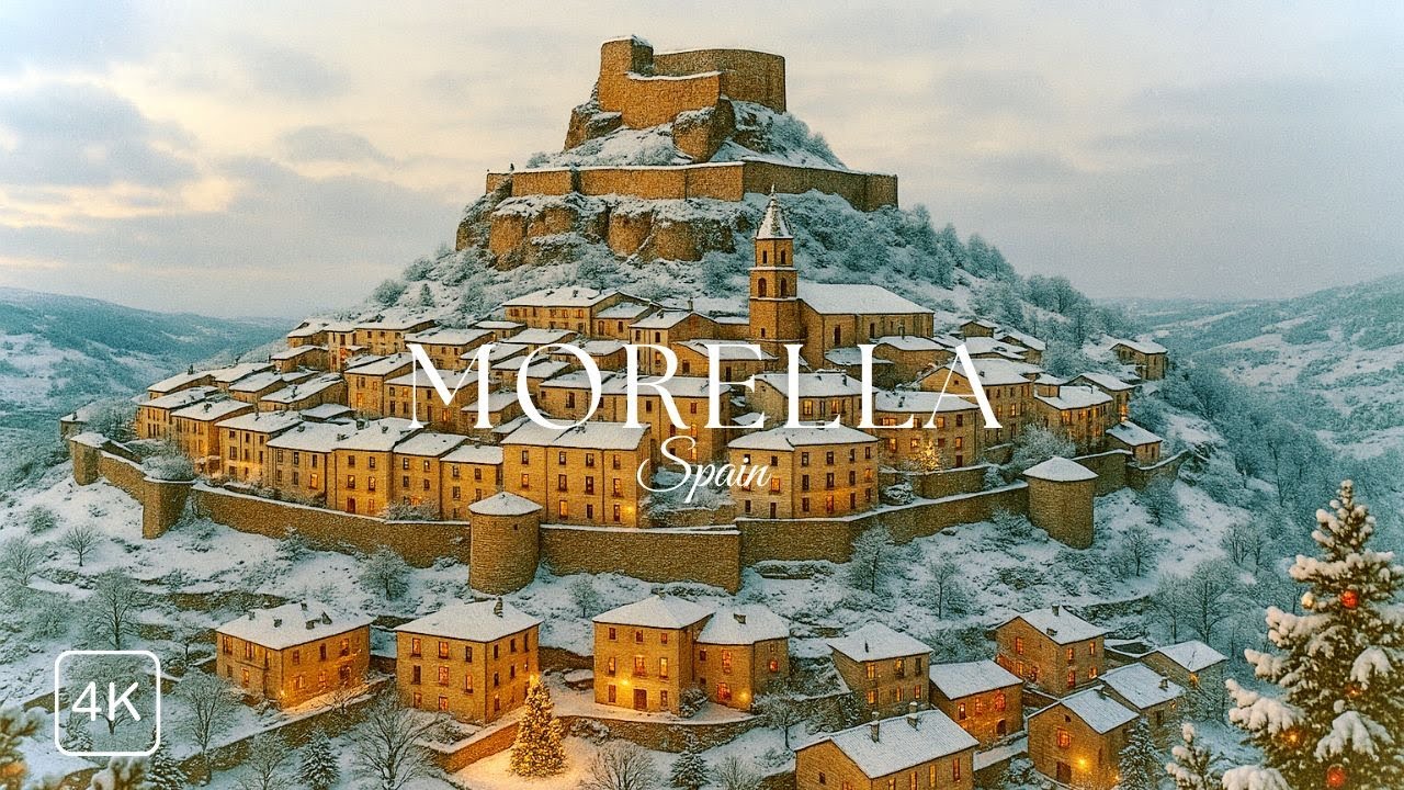 MORELLA, Spain: Cozy CHRISTMAS in a Mountain Village, Winter DAY TRIP,  Travel Vlog