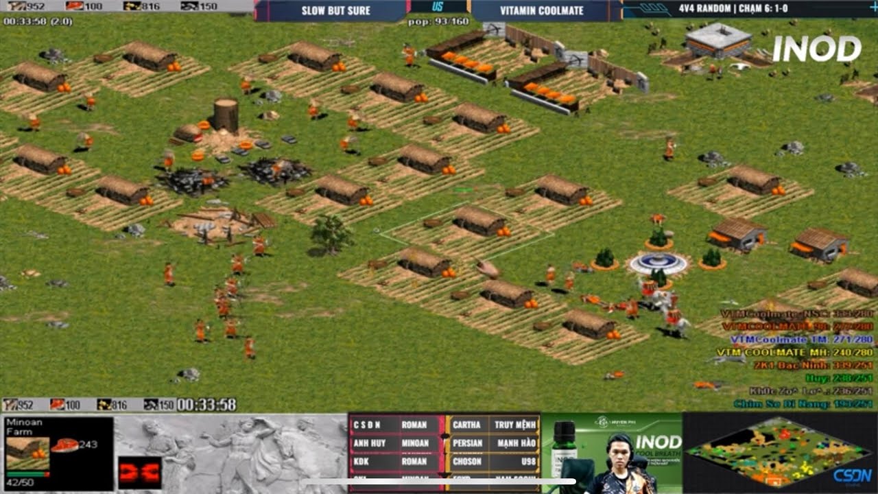 Team SBS vs Vitamin | 4vs4 random | 25/04/2023 #aoe #chimsedinang