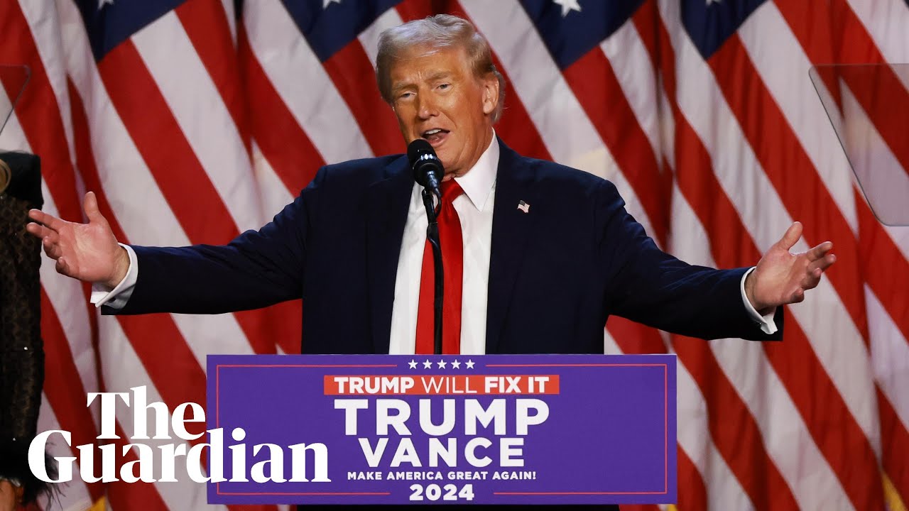 Trump declares 'magnificent victory' in speech at election watch party