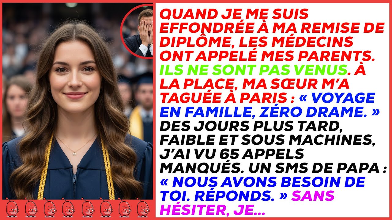 Évanoui à ma remise de diplômes, les médecins ont appelé mes parents… seul mon grand-père est venu.