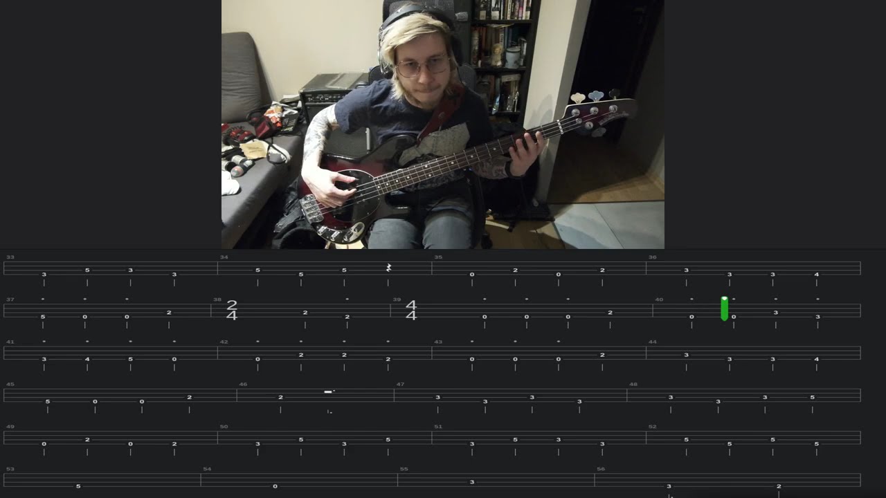 The Dreadnoughts - The Black and White (Bass cover with tabs)