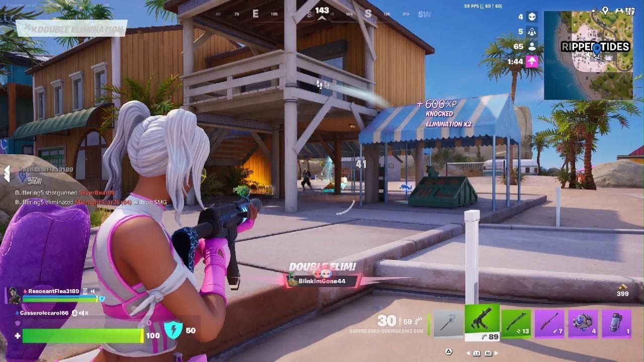 Playing fornite with my friend