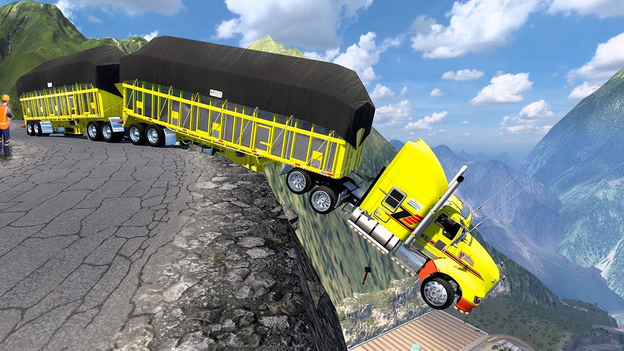 Doble Trailers Caemos Al ABISMO | Con La Kenworth T660 American Truck Simulator