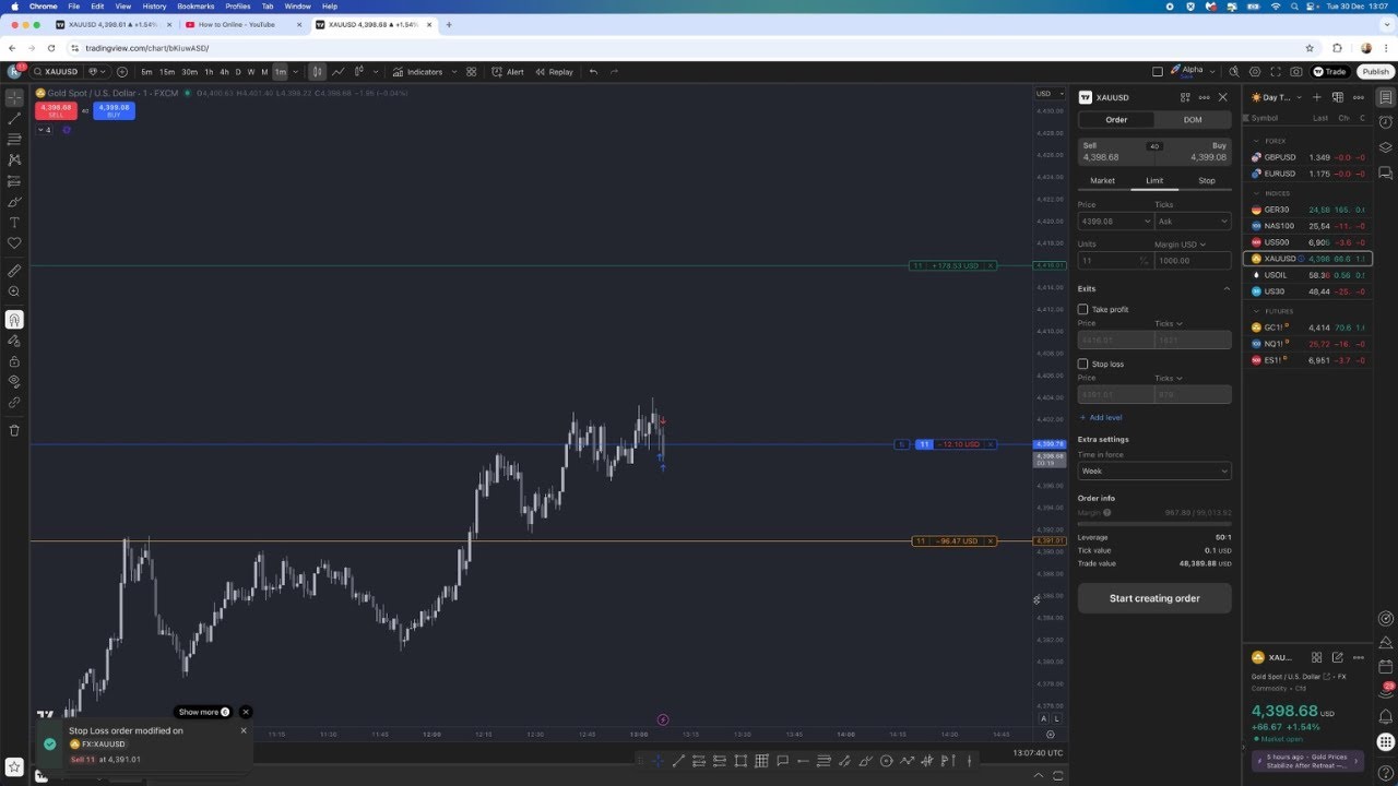 Как совершить сделку на TradingView (2026)