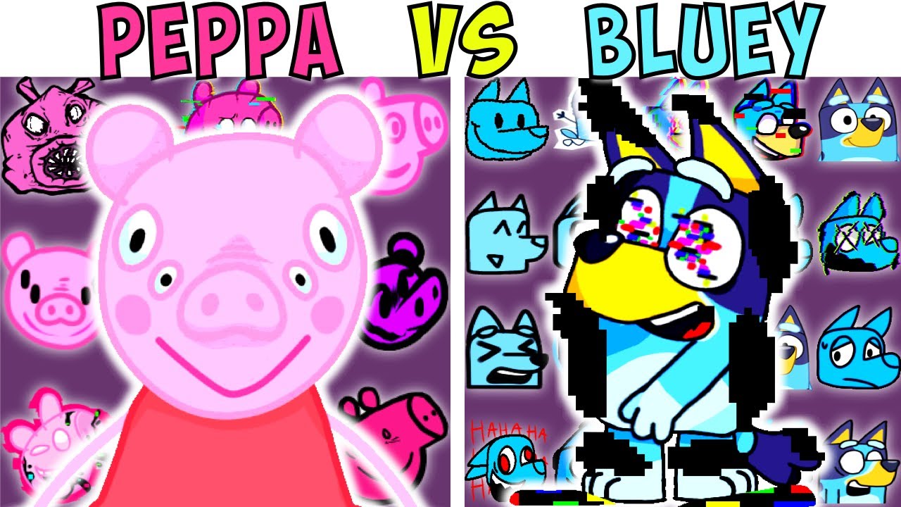 FNF Character Test | Gameplay VS My Playground | ALL Peppa VS Bluey Test