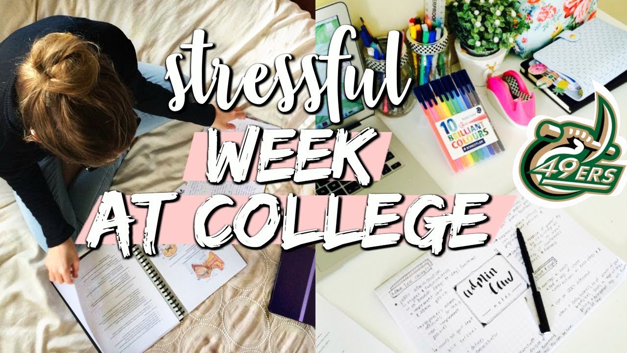 college week in my life: dealing with the STRESS of college