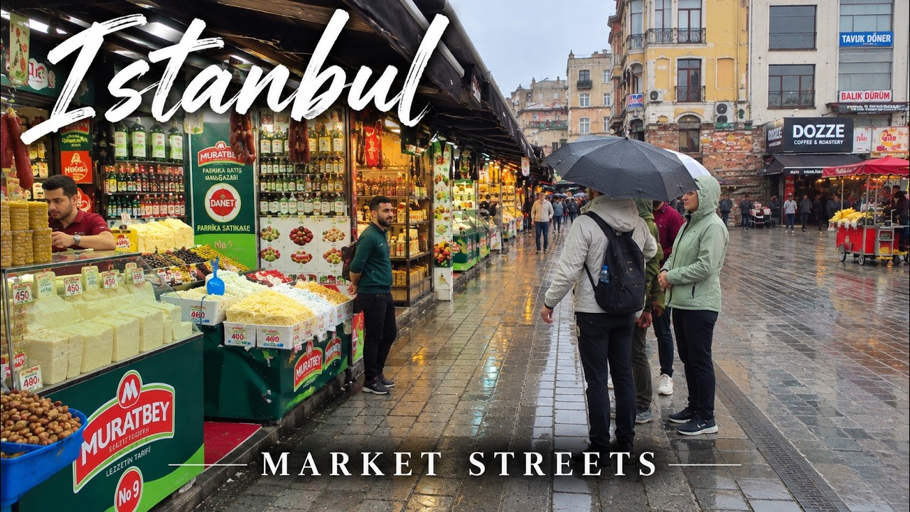 Istanbul 4K Walking Tour 🇹🇷 | Historic Market Streets of Emin&ouml;n&uuml;