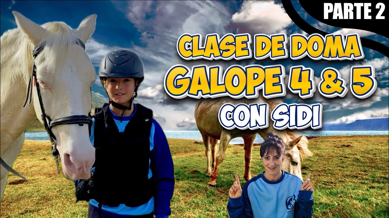 Clase Doma con Sidi 🐴 + preparación Galope 4 y 5 /Parte 2 #equestrian #caballos 
