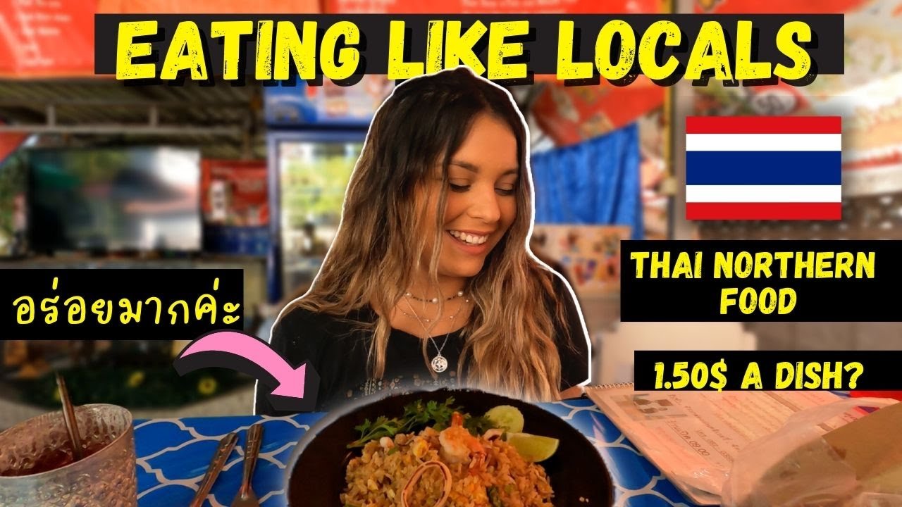 THAI northern food DELICIOUS and cheap in Chiang Rai Vlog 🇹🇭