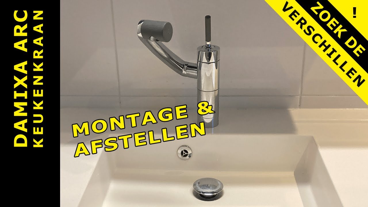 Bijzondere keukenkraan - DAMIXA ARC : demontage montage en afstellen van deze wastafelkraan.