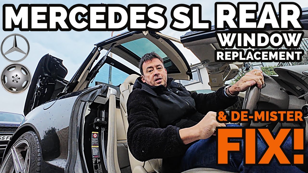 Mercedes SL - How To Remove & Replace Rear Window & De-mister Heater Repair.