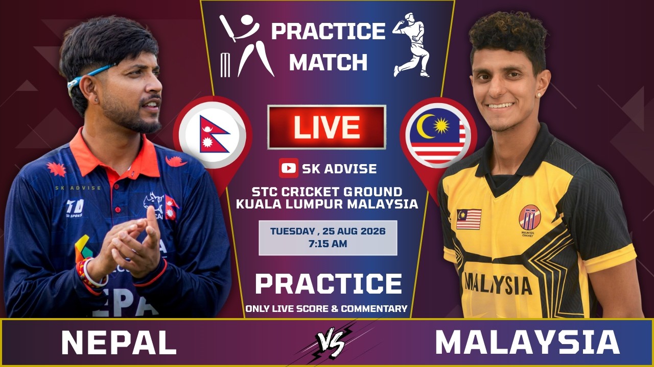 NEPAL VS MALAYSIA ACC PREMIER CUP 2026 PRACTICE MATCH LIVE SCORE & COMMNETARY  | NEPAL VS MALAYSIA
