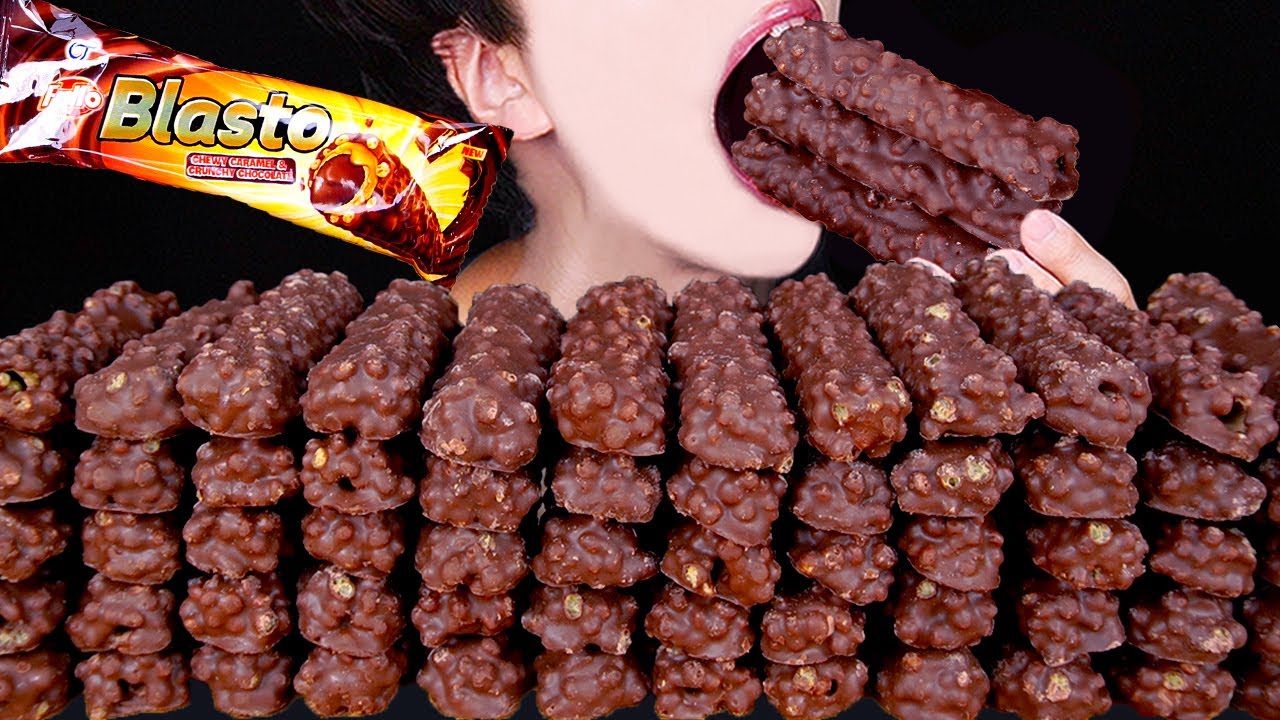 ASMR BLASTO MAGNUM CHOCOLATE ICE CREAM NUTELLA LOTUS DESSERT MUKBANG 초콜릿 먹방 チョコレート 咀嚼音EATING SOUNDS