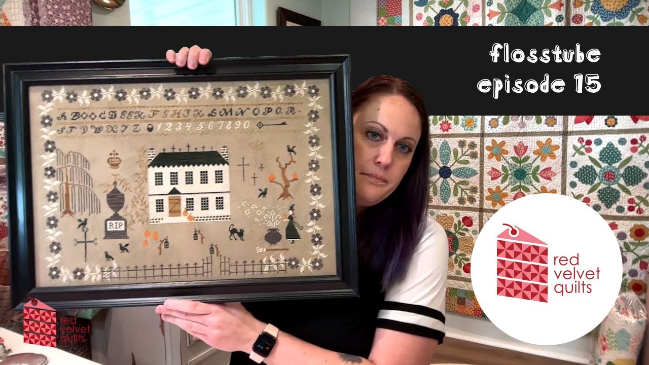 RVQ Flosstube #15: a major finish and TONS of Christmas stitching!! 🎄🎅🏼
