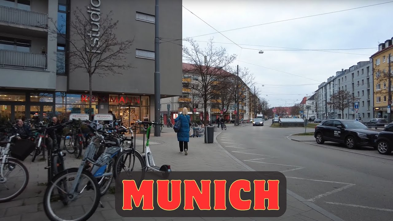 Moosach - Munich, Germany [4k Ultra HD 60fps ]
