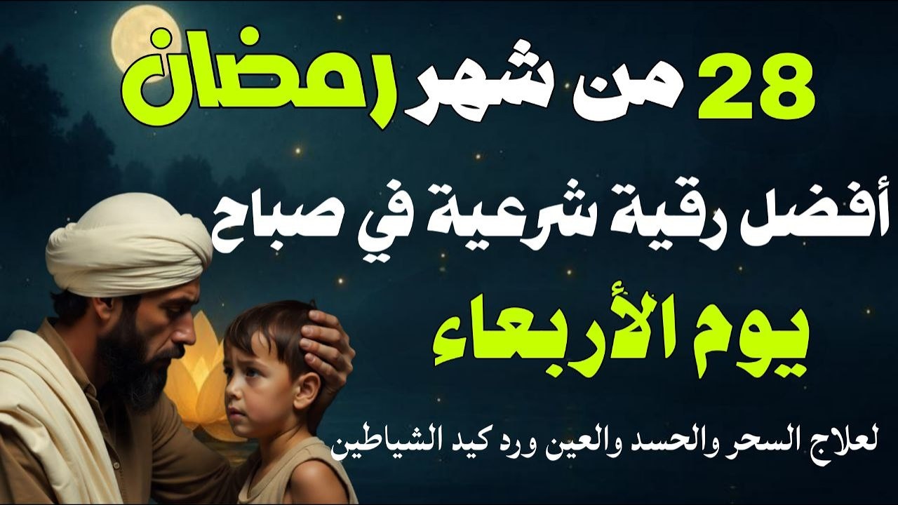 أفضل رقية شرعية في صباح يوم الأربعاء 28 من شهر رمضان لعلاج الحسد والسحر والعين وتحصين البيت والأولاد