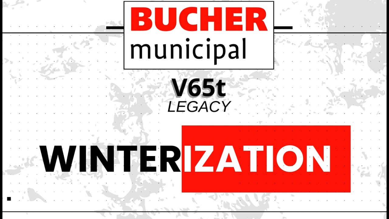Bucher V65t Legacy Street Sweeper Winterization | Step-by-Step Prep Guide