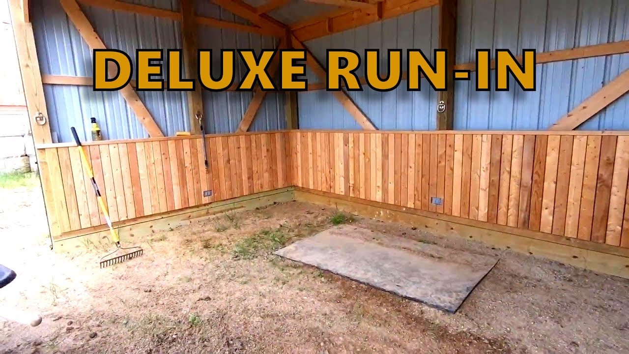 A Tour of the West Drylot Run-In Horse Shelter
