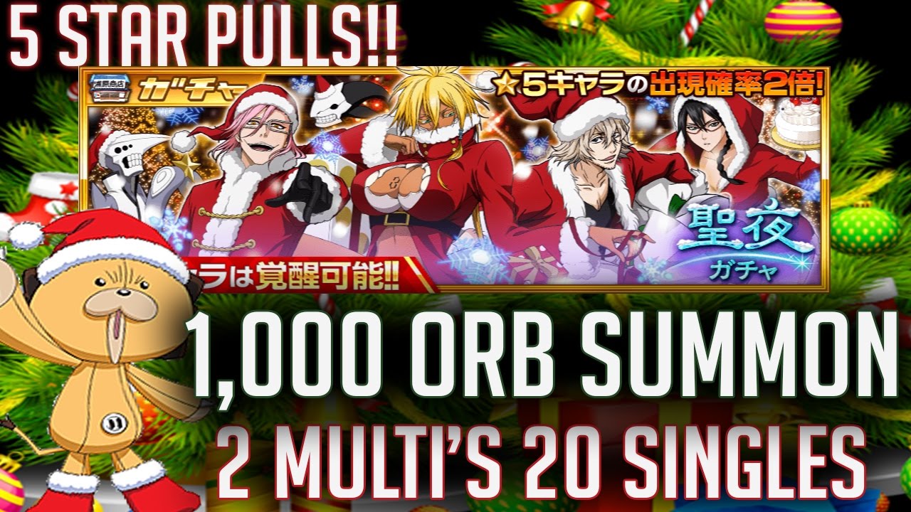 Bleach Brave Souls - 1,000 Spirit Orb Christmas Summons! (Multi Summons!)