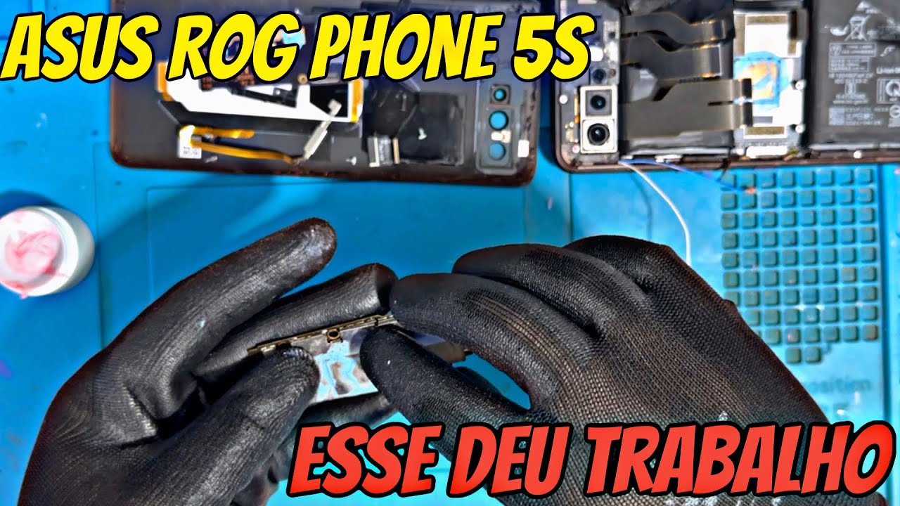 Asus ROG PHONE 5s Parou de ligar do nada | Reparo Avançado da placa | Preparação da placa