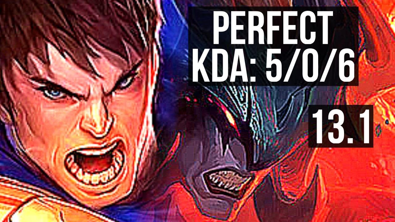 GAREN vs AATROX (TOP) | 5/0/6, 1.6M mastery, 800+ games, Rank 12 Garen | KR Master | 13.1