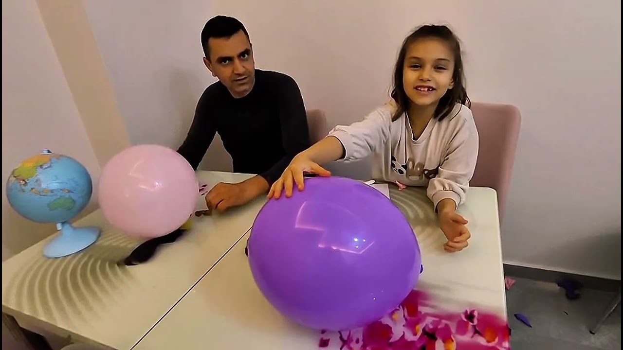 EYVAHH BABASI KUMSALI KIZDIRDI!! BALON PATLADI 🎈