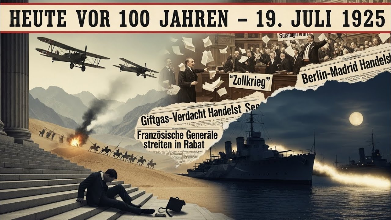 Alte Zeitungen zeigen, wie Europa 1925 am Abgrund stand | Vor 100 Jahren