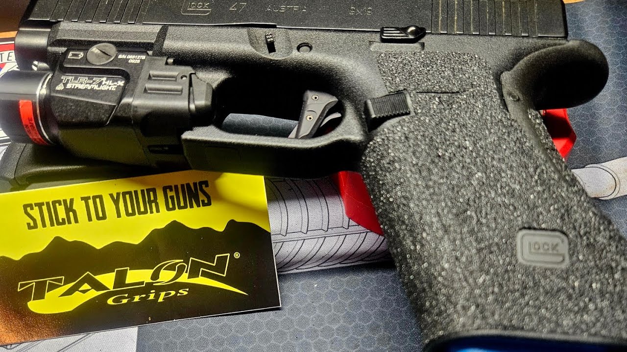 How to install Talon grips. Granulated grips. Glock Gen 5 Large backstrap. TalonGripsInc #glock34 